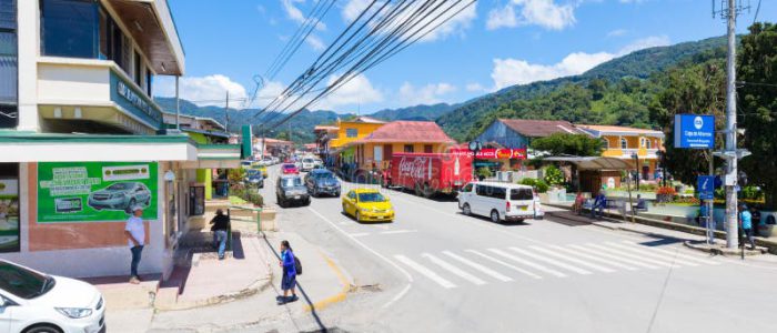 A view of the downtown area of Boquete, Panama